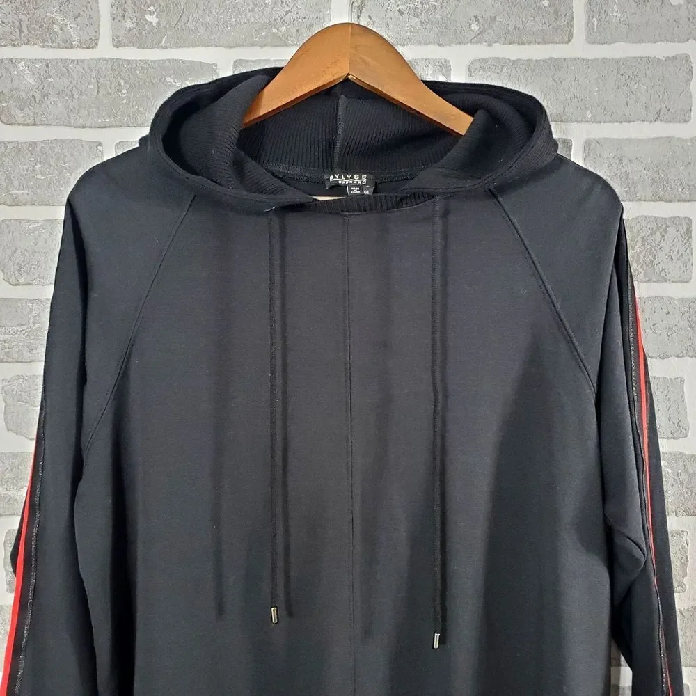Bylyse Spenard Hoodie Women's Large Black Bamboo Long Sleeve‎ Hooded Pullover